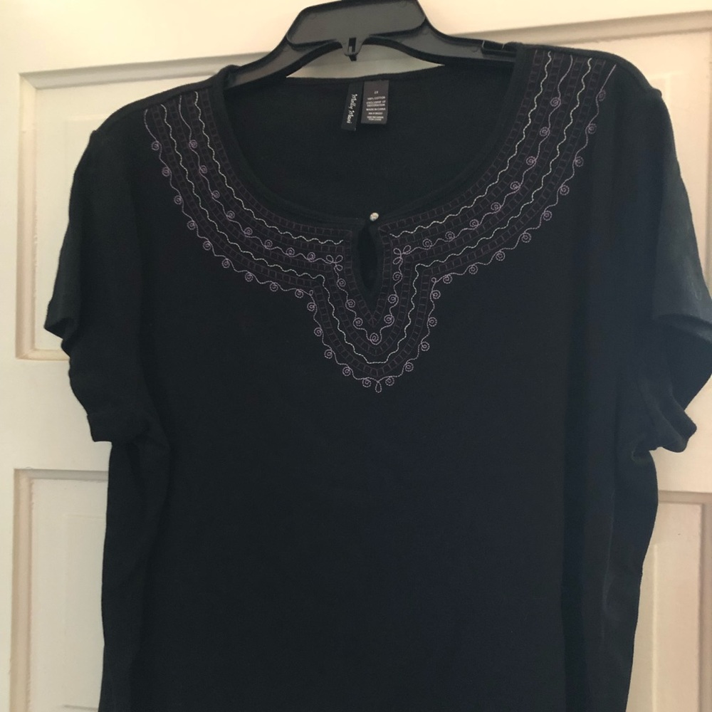 ❣️2️⃣ for $20 💸 Black knit 2X top